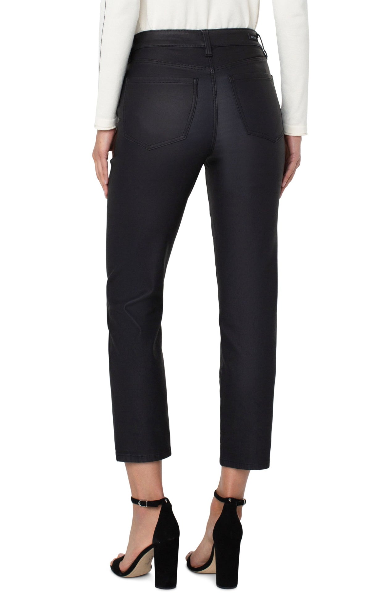 LIVERPOOL BLACK KENNEDY CROP STRAIGHT