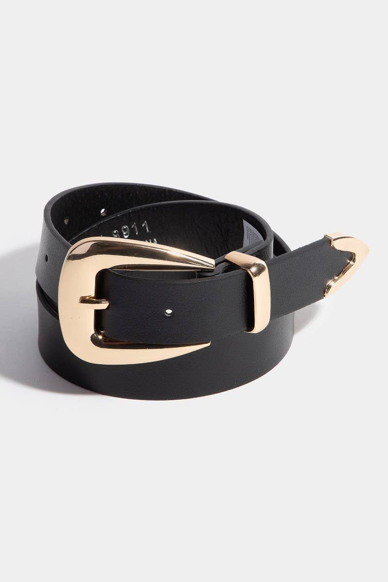 Smooth Vegan Leather Belt