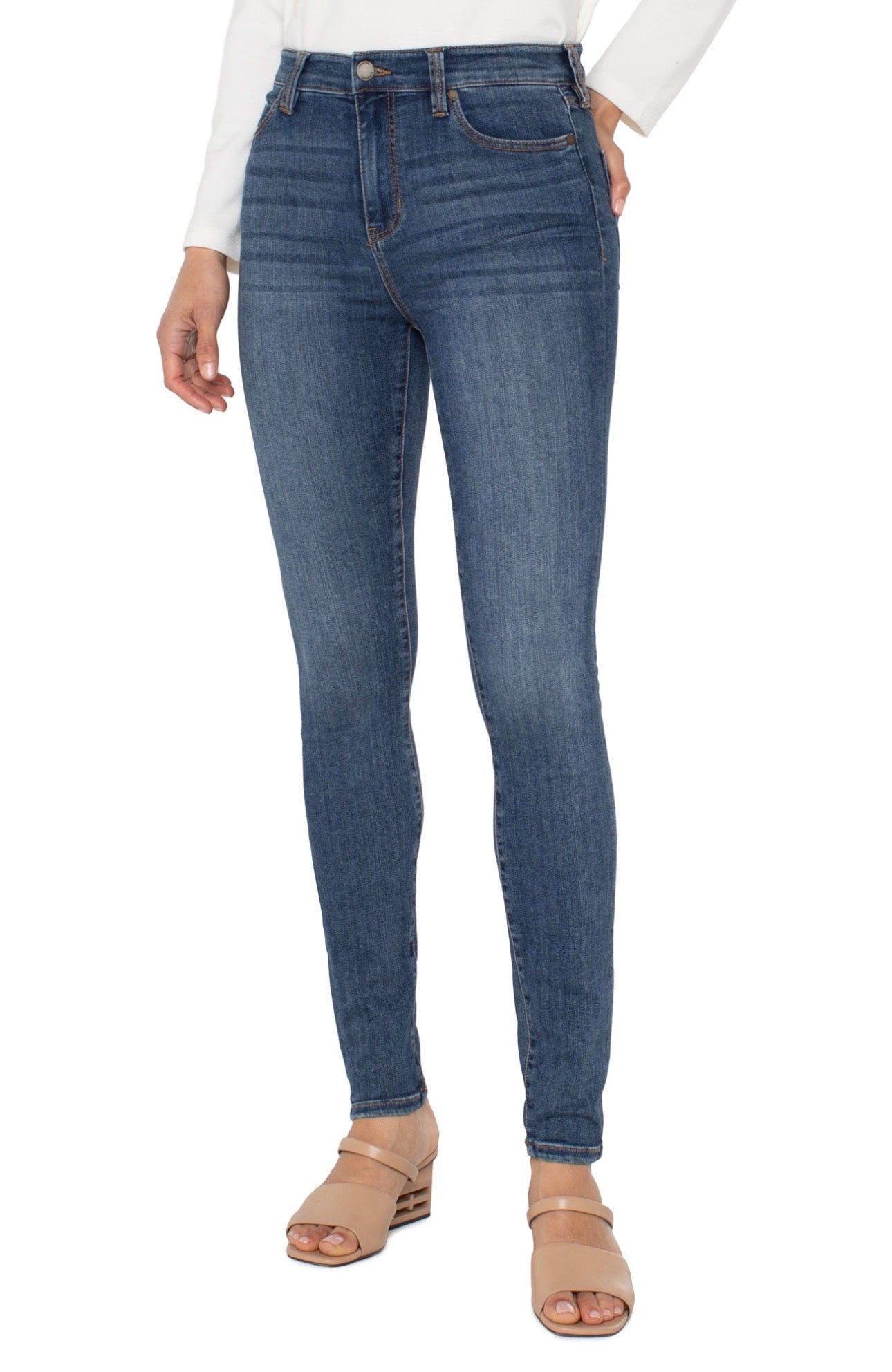 Abby skinny 30” inseam victory blue