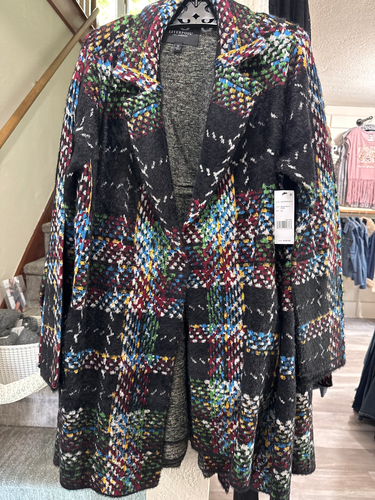 LONG SLEEVE OPEN FRONT COATIGAN