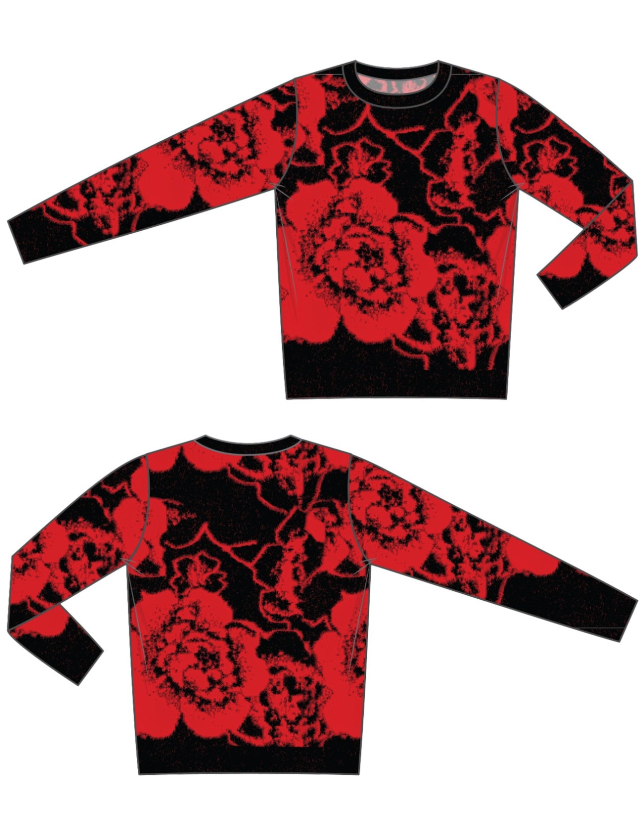LONG SLEEVE CREW NECK SWEATER