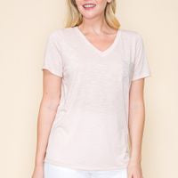 STONED POCKET SHORT SLEEVE TOP