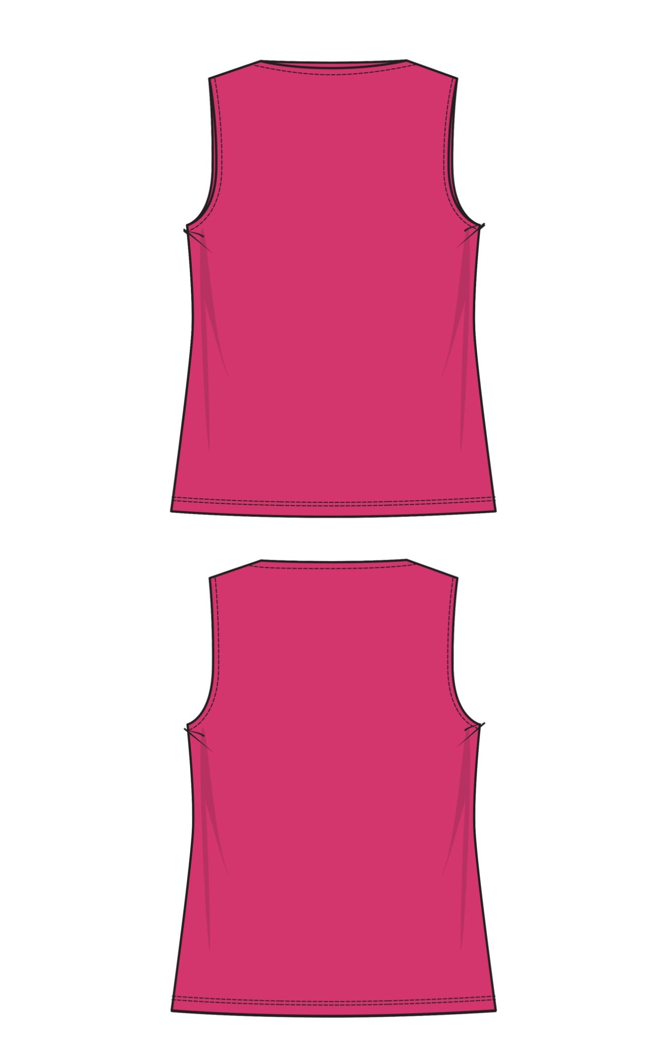SLEEVELESS HIGH CREW NECK TOP