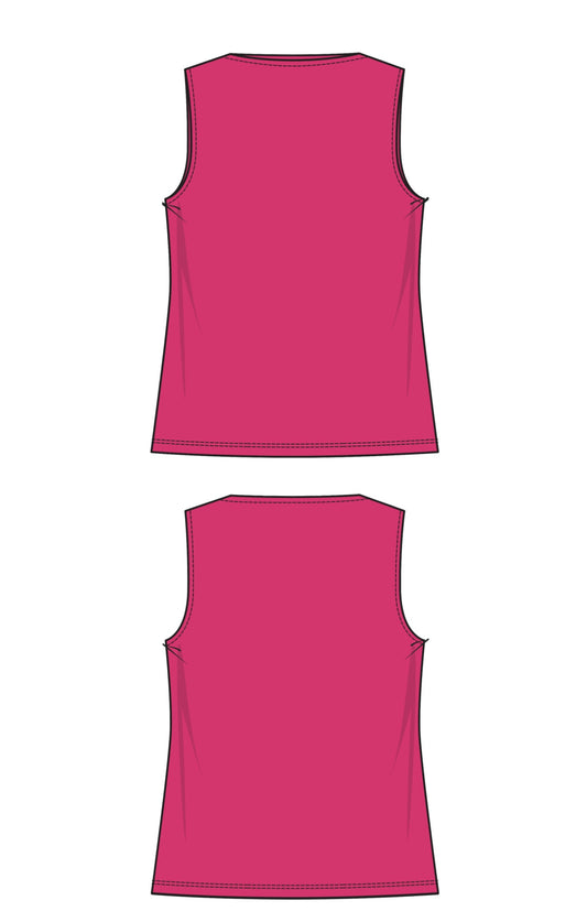 SLEEVELESS HIGH CREW NECK TOP