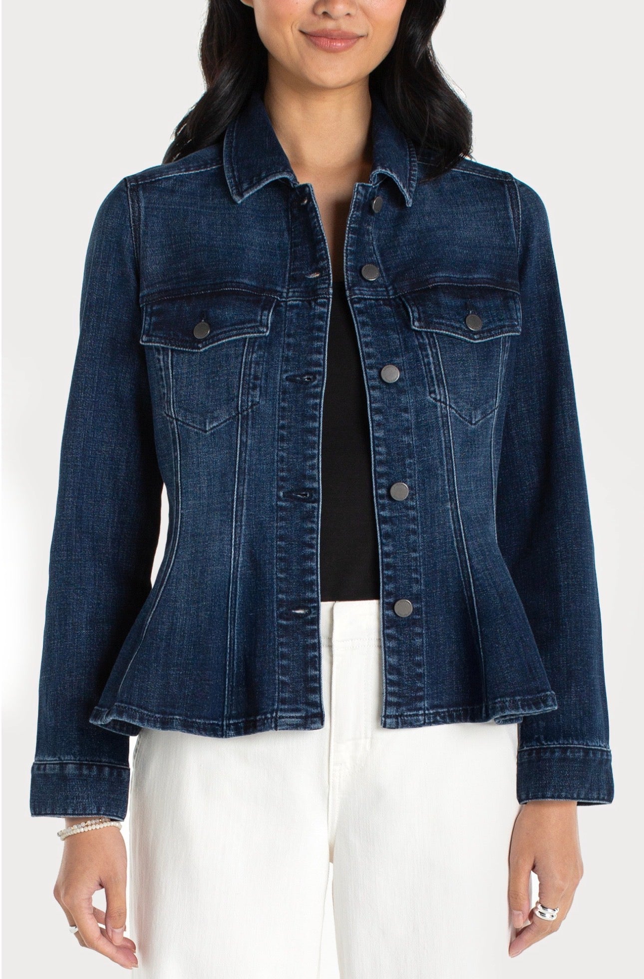Fit and Flare Trucker Jacket