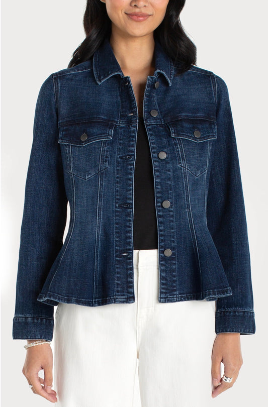 Fit and Flare Trucker Jacket