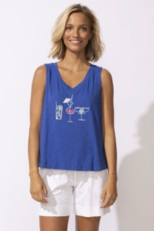 DESTINATION COCKTAIL TOP RESORT BLUE