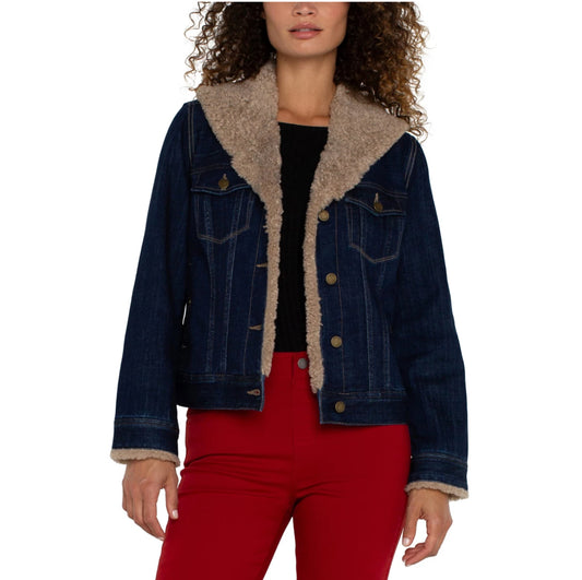 SHERPA COLLAR TRUCKER JACKET