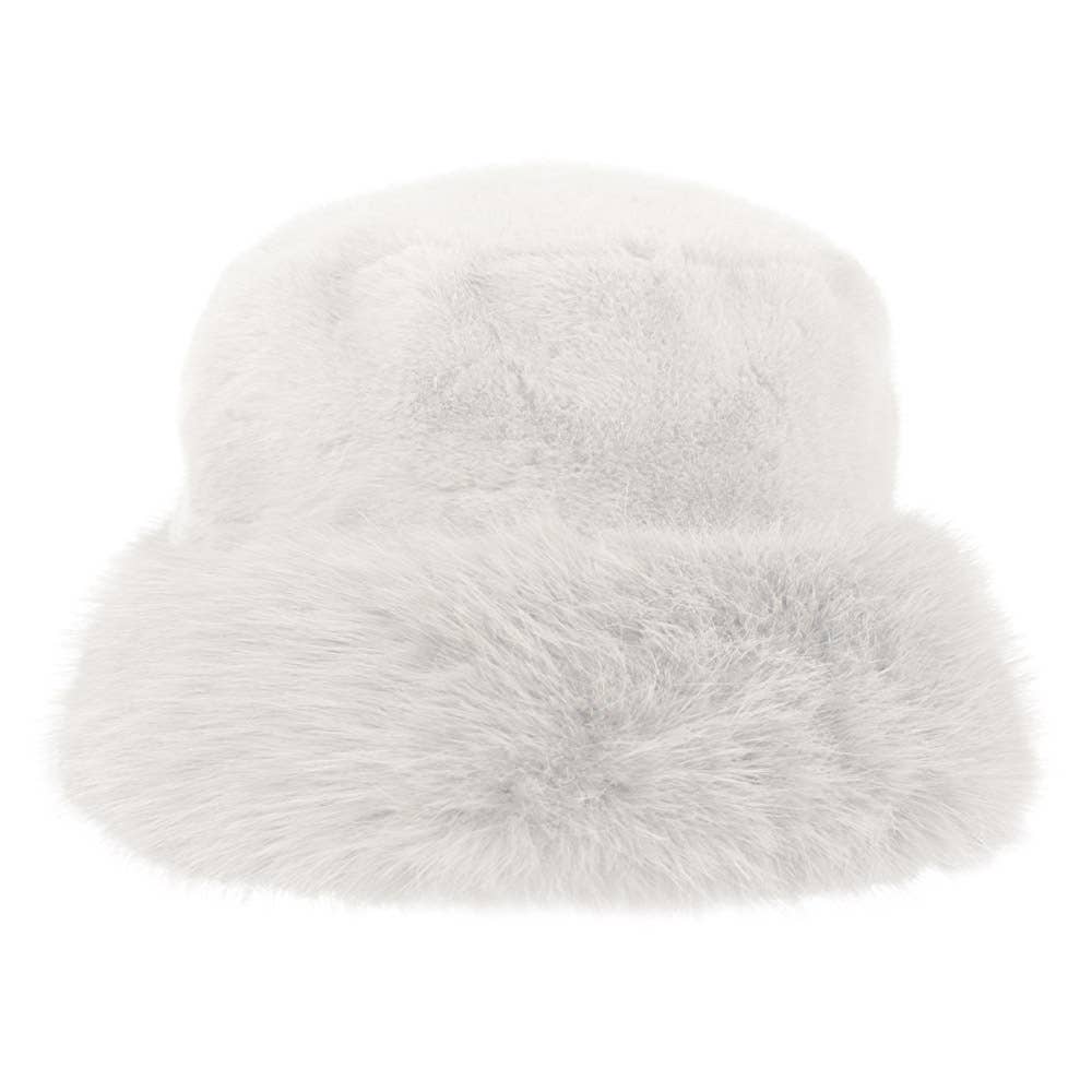 Faux Fur Russian Style Plush Bucket Hat