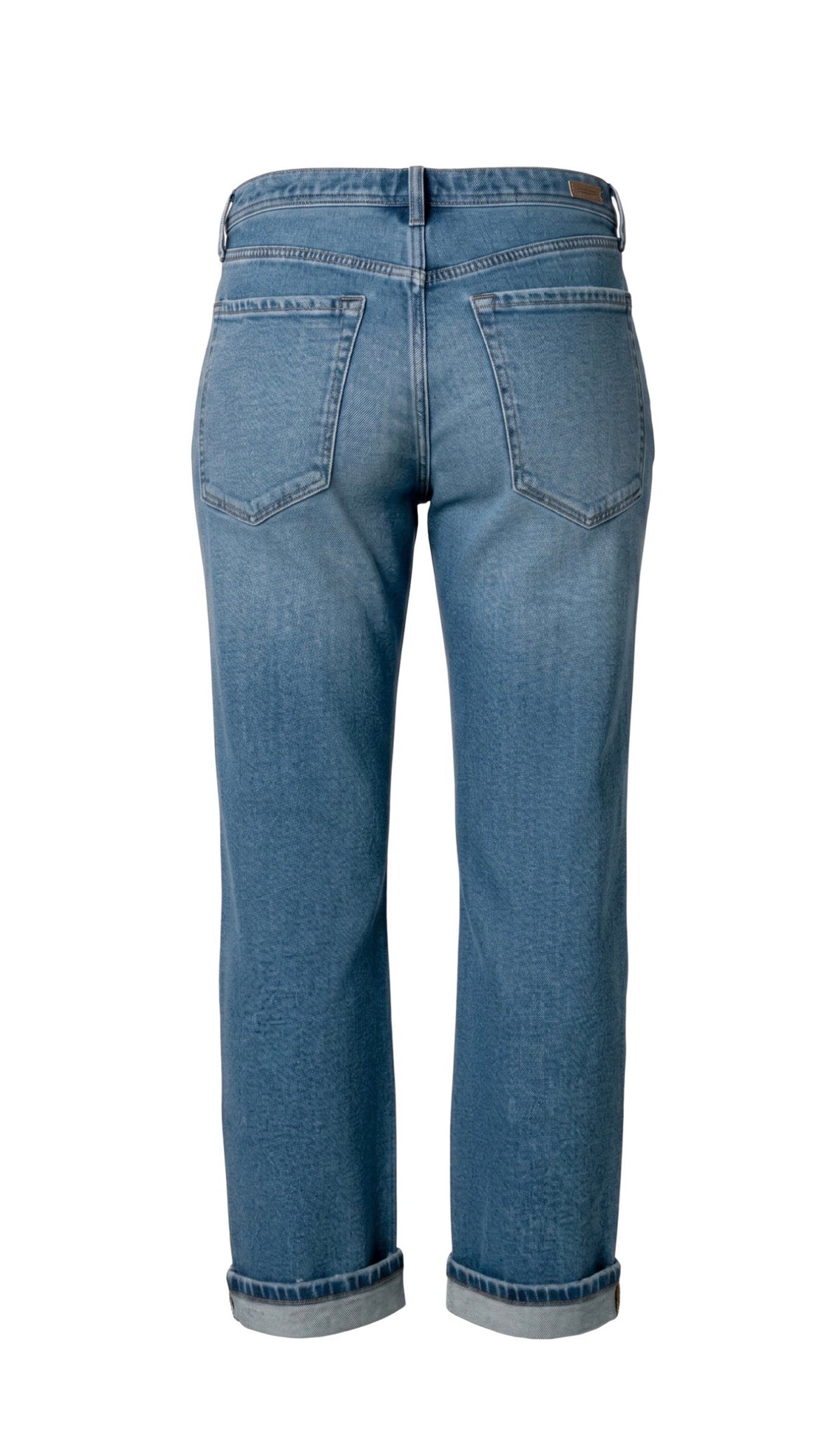 Sloane slouchy girlfriend cuffed with patch super cute