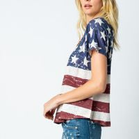 SHORT SLEEVE FLAG TOP