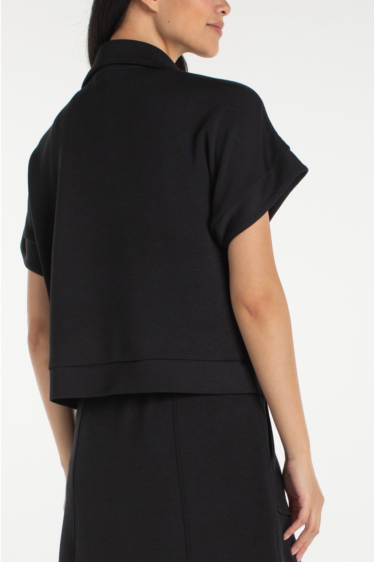 Half zip pop over top ￼