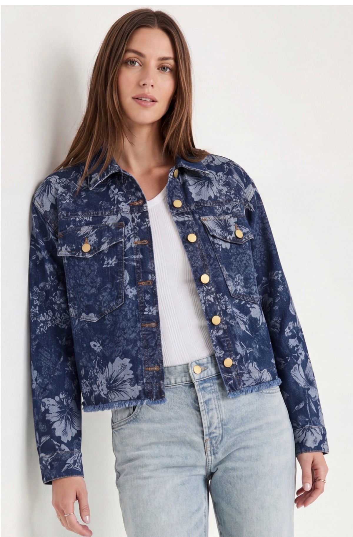Jacquard jacket full fit