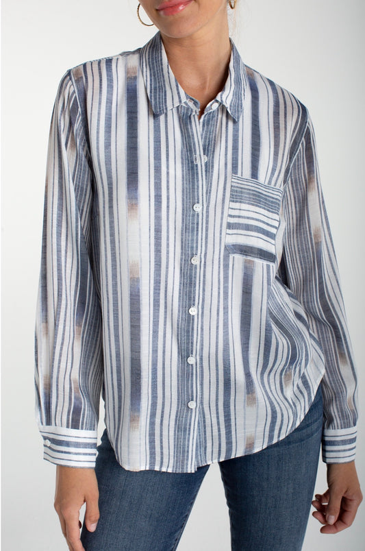 LONG SLEEVE BUTTON FRONT SHIRT