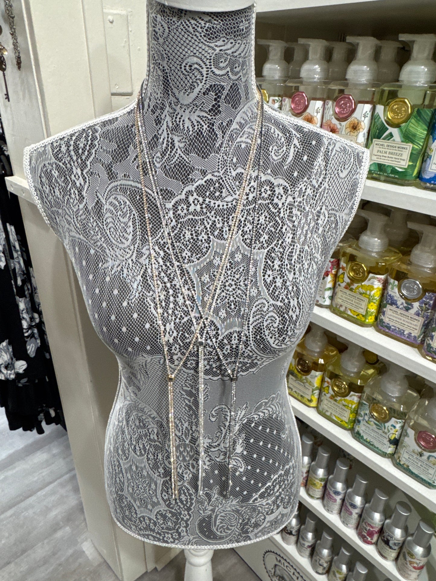 Rhinestone Bollo Necklace and hat band