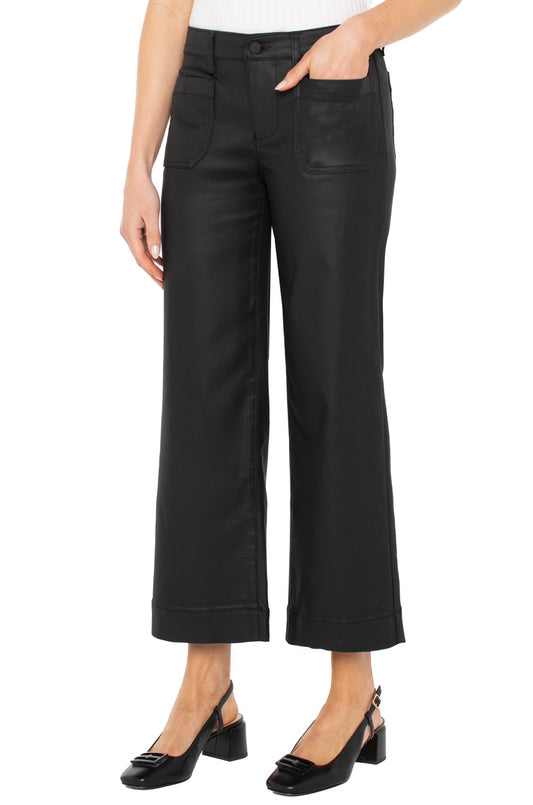 Crop wide leg