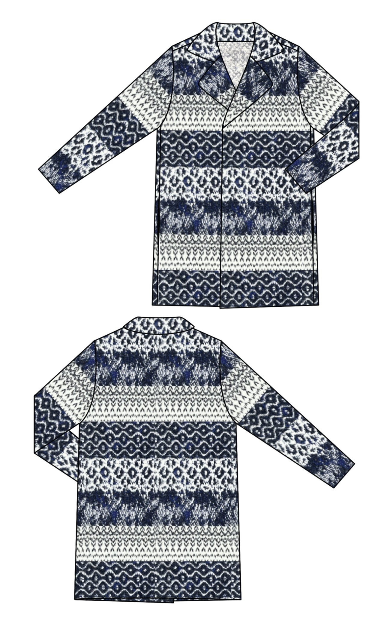 LONG SLEEVE OPEN FRONT COATIGAN