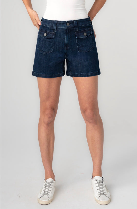 Vintage short with flap front pockets, 4.5 inch inseam