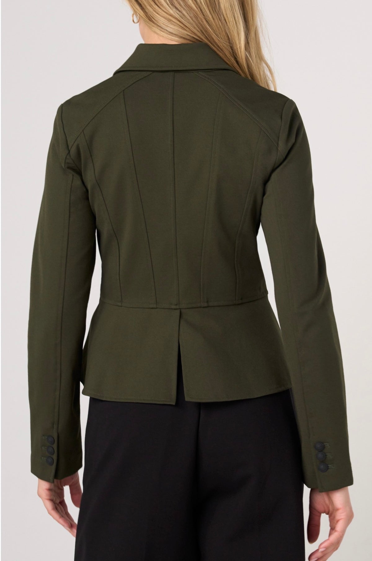 Hunter Green peplum jacket