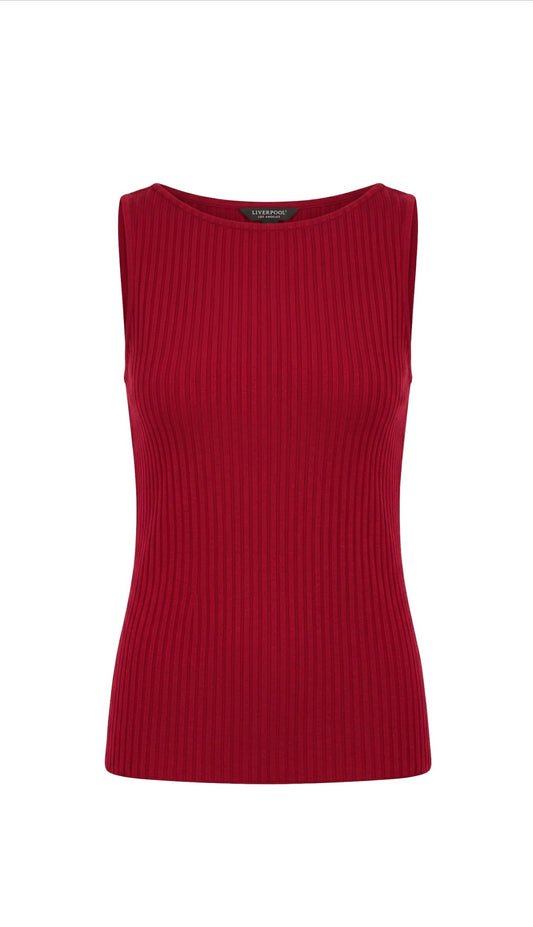 LIVERPOOL SLVLS HIGH BOATNECK KNIT