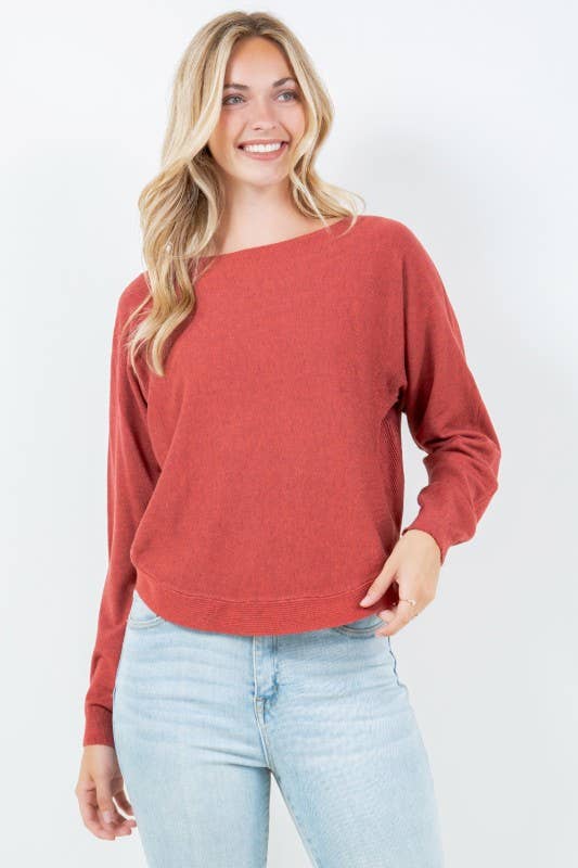 Boatneck Pullover Sweater