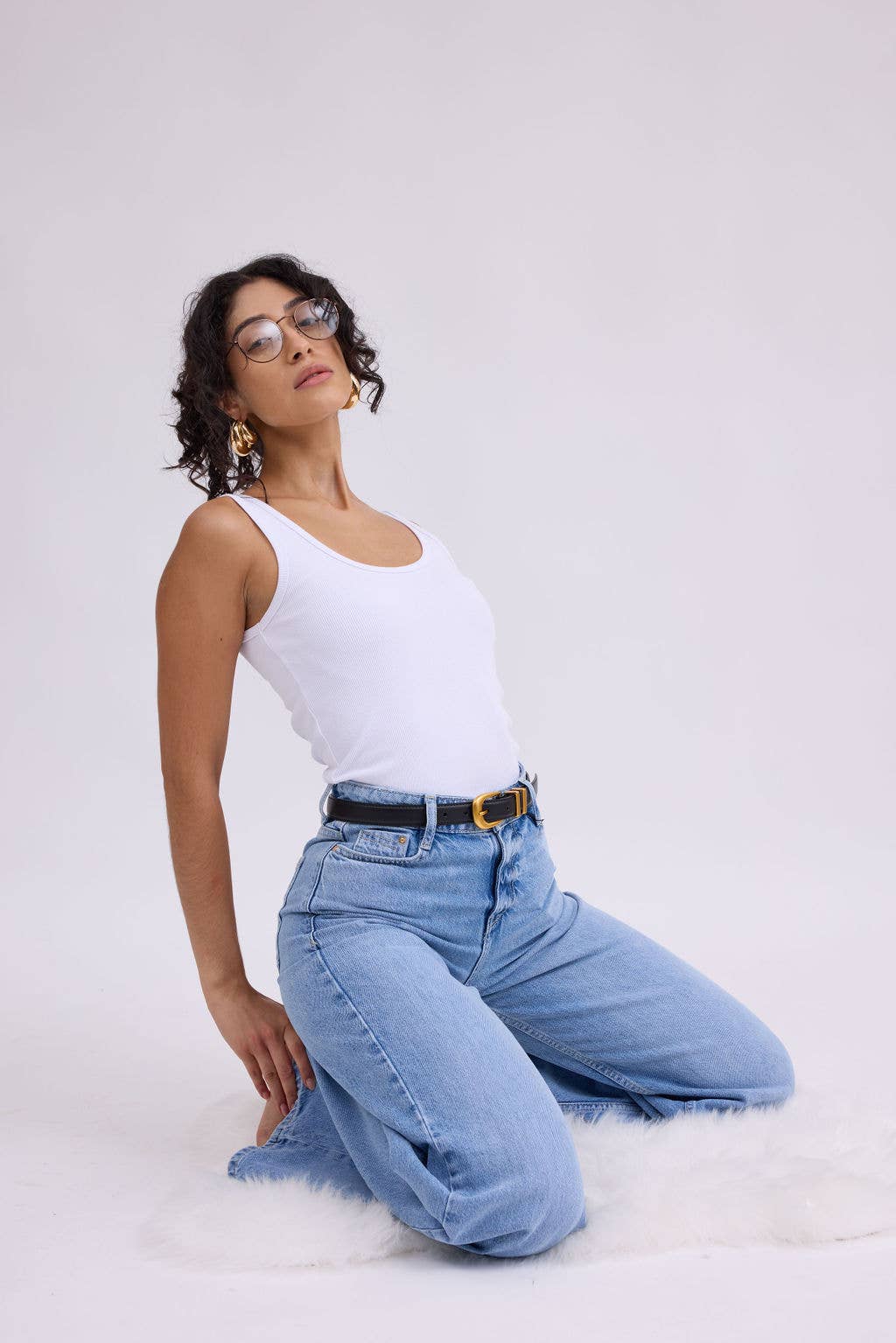 Napa Leather Belt with Double Metal Loop｜Everyday Edge