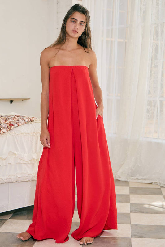 Strapless Flowy Jumpsuit
