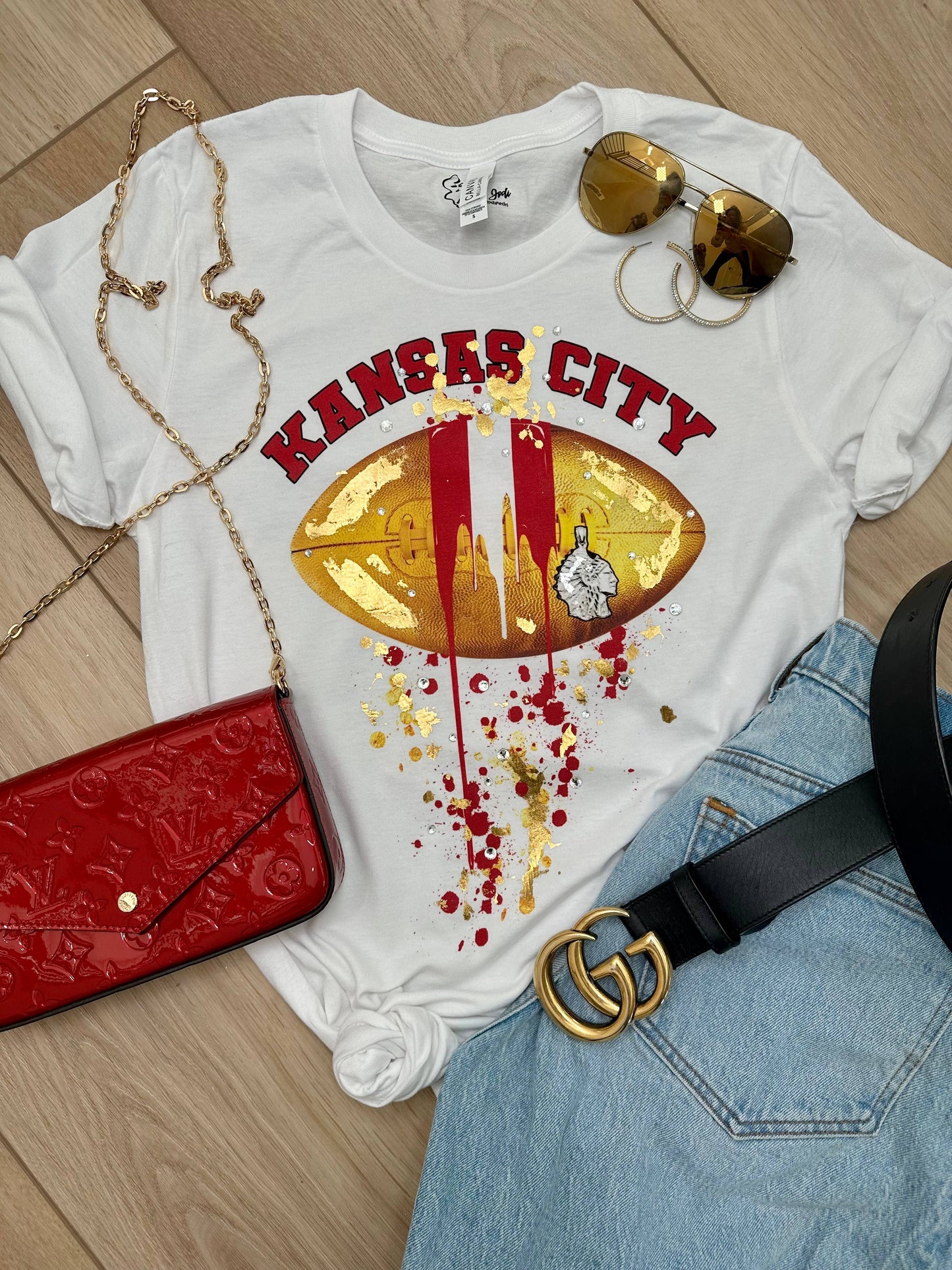 Football Drip (Pro Teams) Football graphic tee AND CROP HOODIE