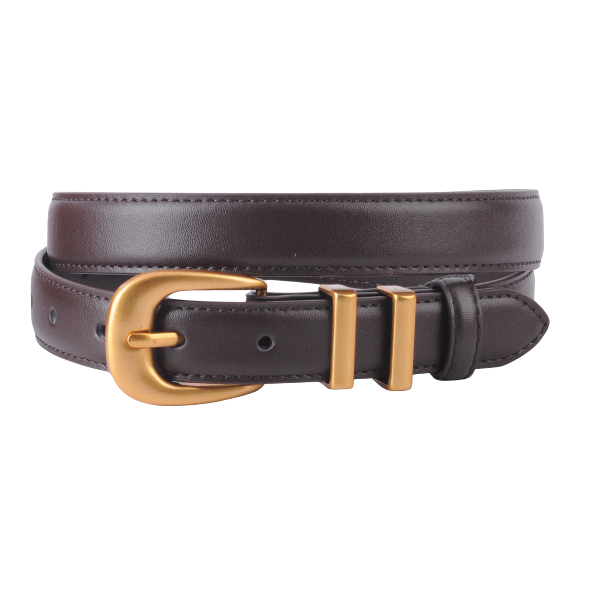 Napa Leather Belt with Double Metal Loop｜Everyday Edge