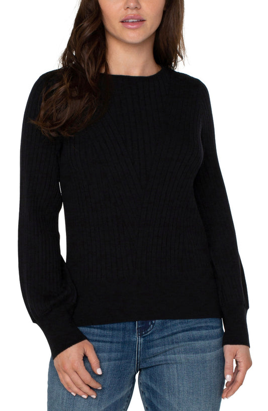 LIVERPOOL CREW NECK SWEATER BLK