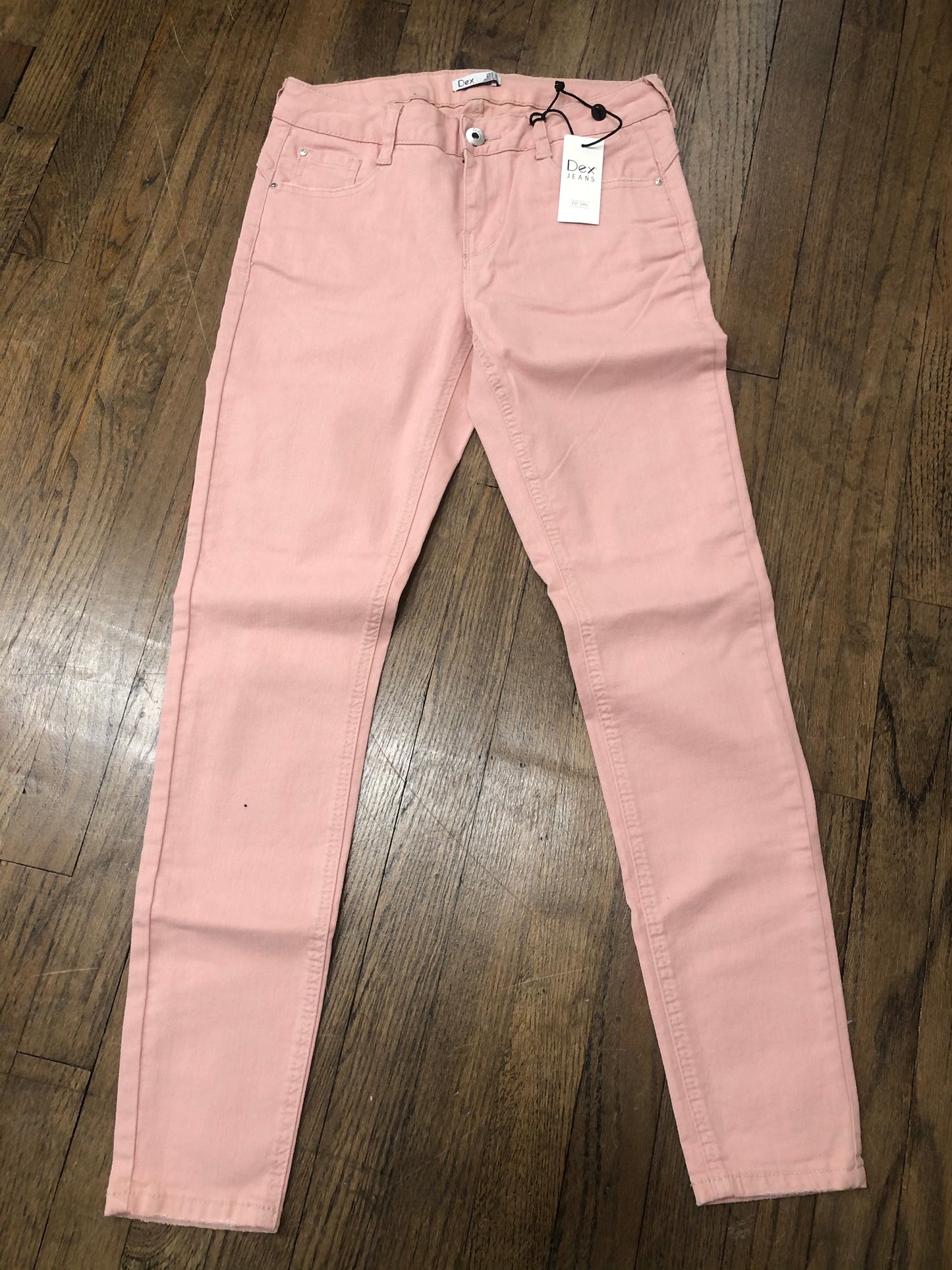 DEX  DUSTY ROSE SUPER SKINNY ANKLE JEANS